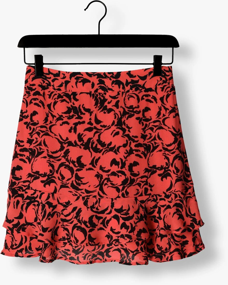 ALIX THE LABEL koraal alix the label minirok ladies woven two colour ruffle skirt