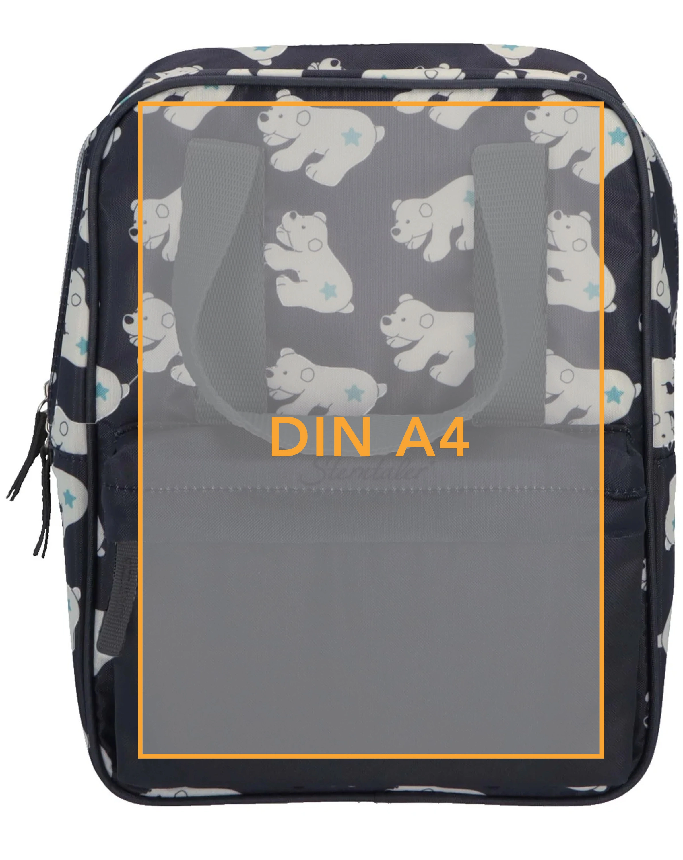 Kinder-Rucksack ELIA EISBÄR in eisengrau