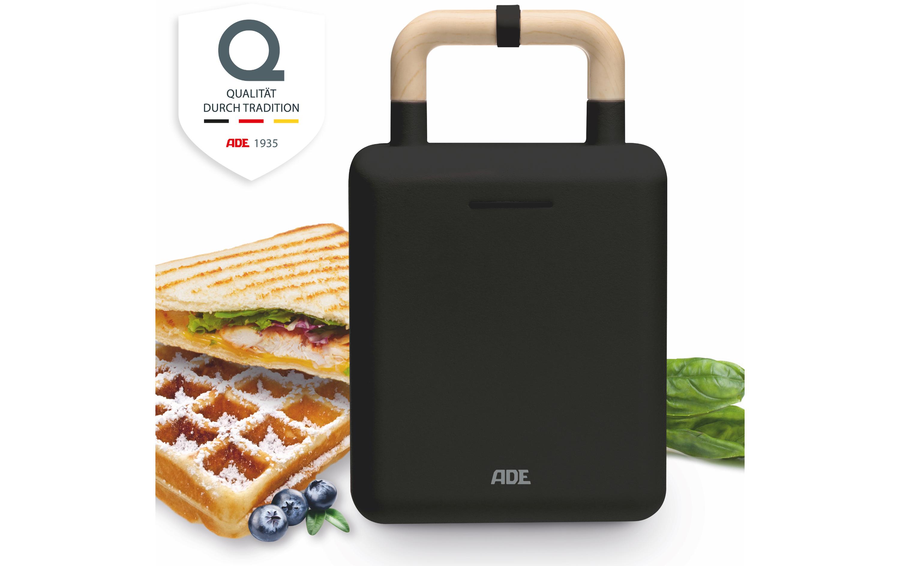 Waffeleisen SchwarzWaffeleisen mit Sandwichmaker