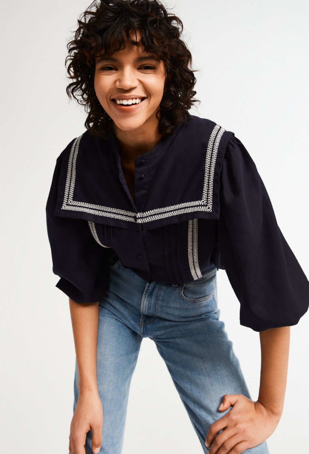 Blouse &agrave; manches longues