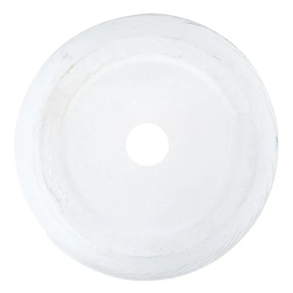FTERO - Bloempot - Wit - 43 x 43 x 23 cm - Kleivezel
