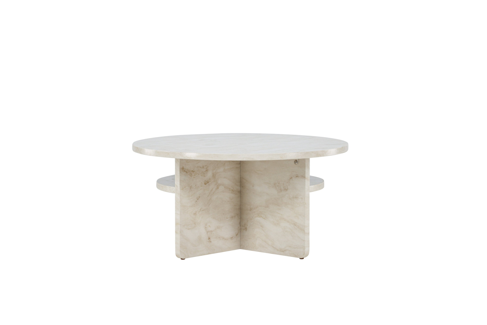 Kuopio Salontafel - ø85 cm - Marmer look