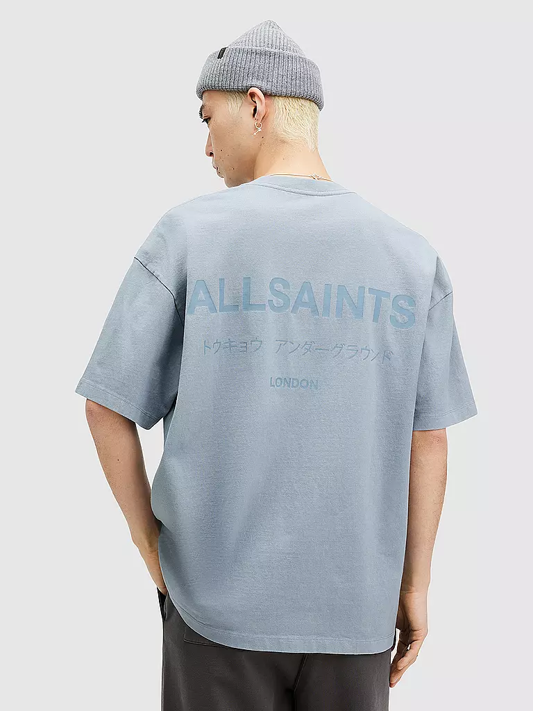 ALLSAINTS T-Shirt UNGROUND blau