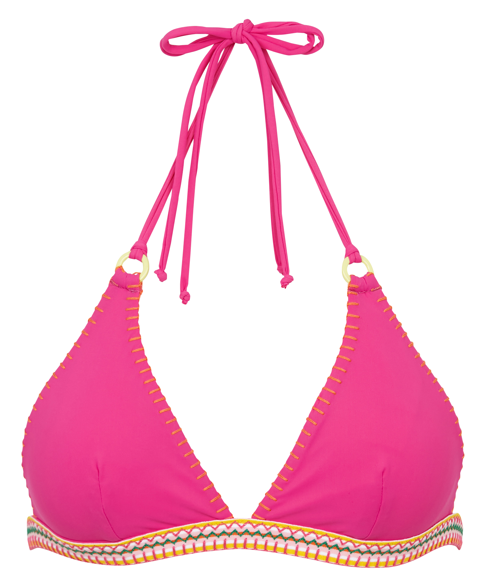 WAKO KALANY - Haut de maillot de bain forme triangle| Rose