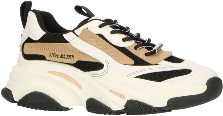 STEVE MADDEN Possession-E tan Zwart Kunststof Lage sneakers Dames