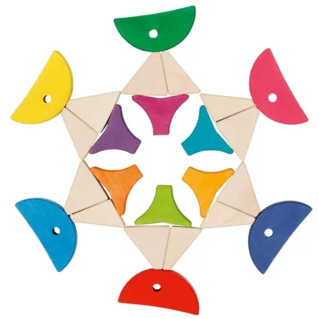 goki Legespiel und Bausteinkasten 6 bunte Fische