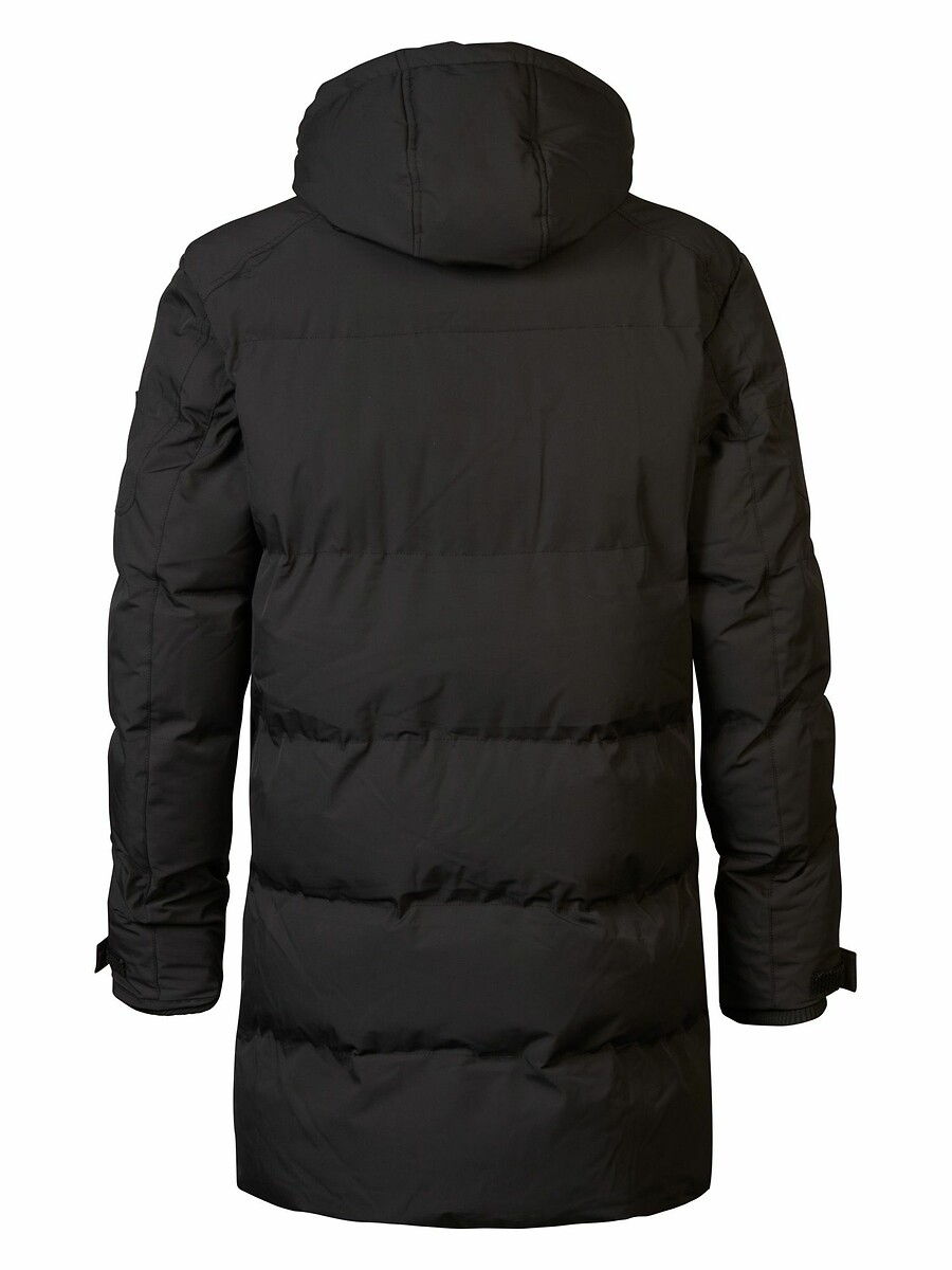 INDÚSTRIAS PETROLÍFERAS<br>Parka comprida com capuz