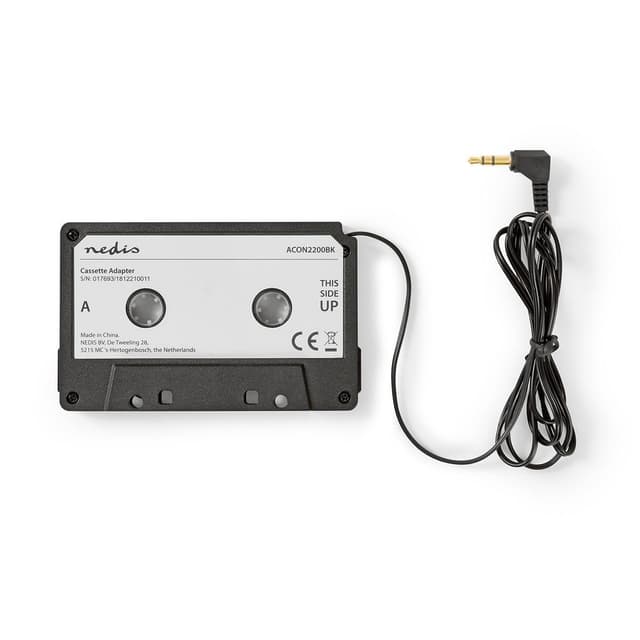 Nedis Bil Audio Aux kassetteadapter | 3.5 mm | Kabellængde: 1.00 m | Sort