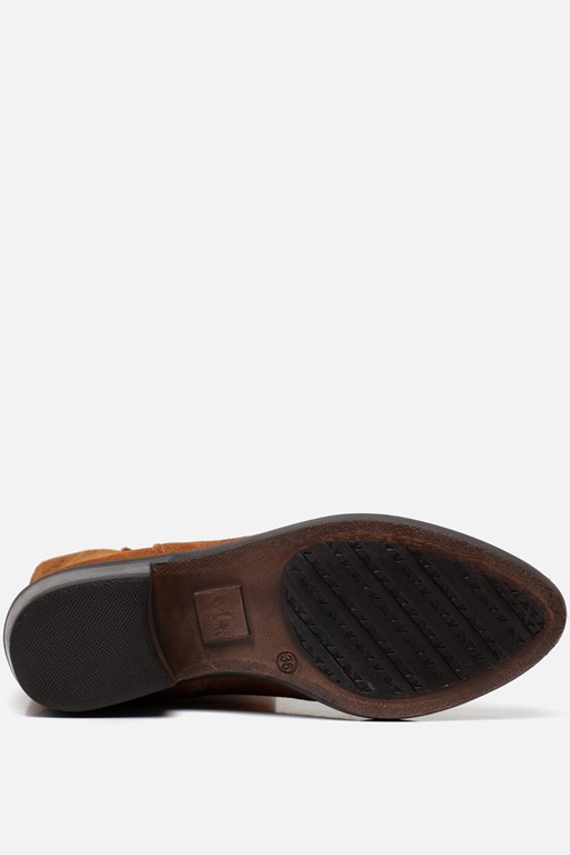 Aqa Cowboylaarzen cognac Suede