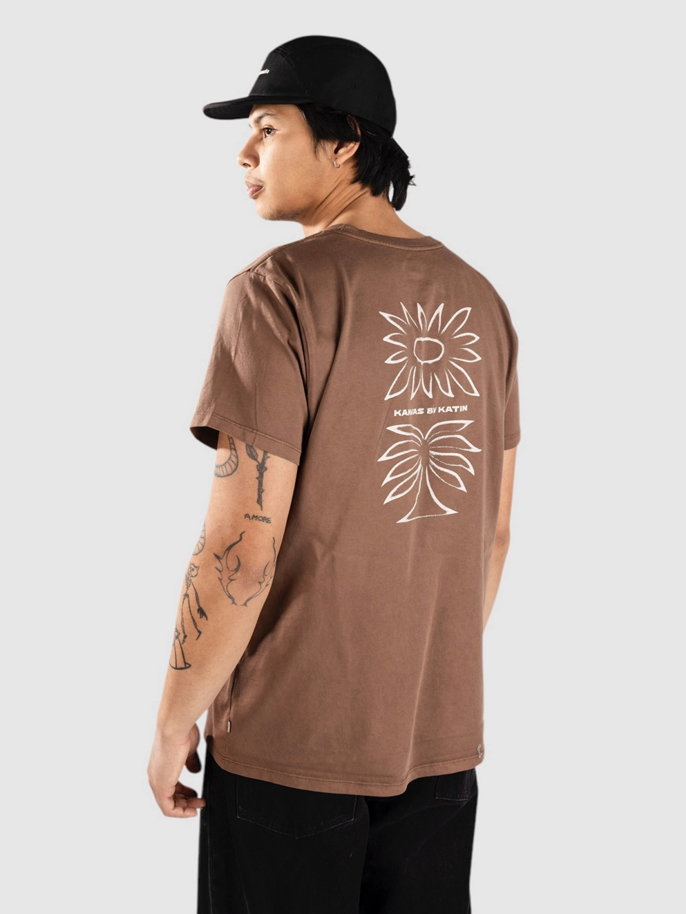 Katin USA Anemone T-Shirt brown pigment dye