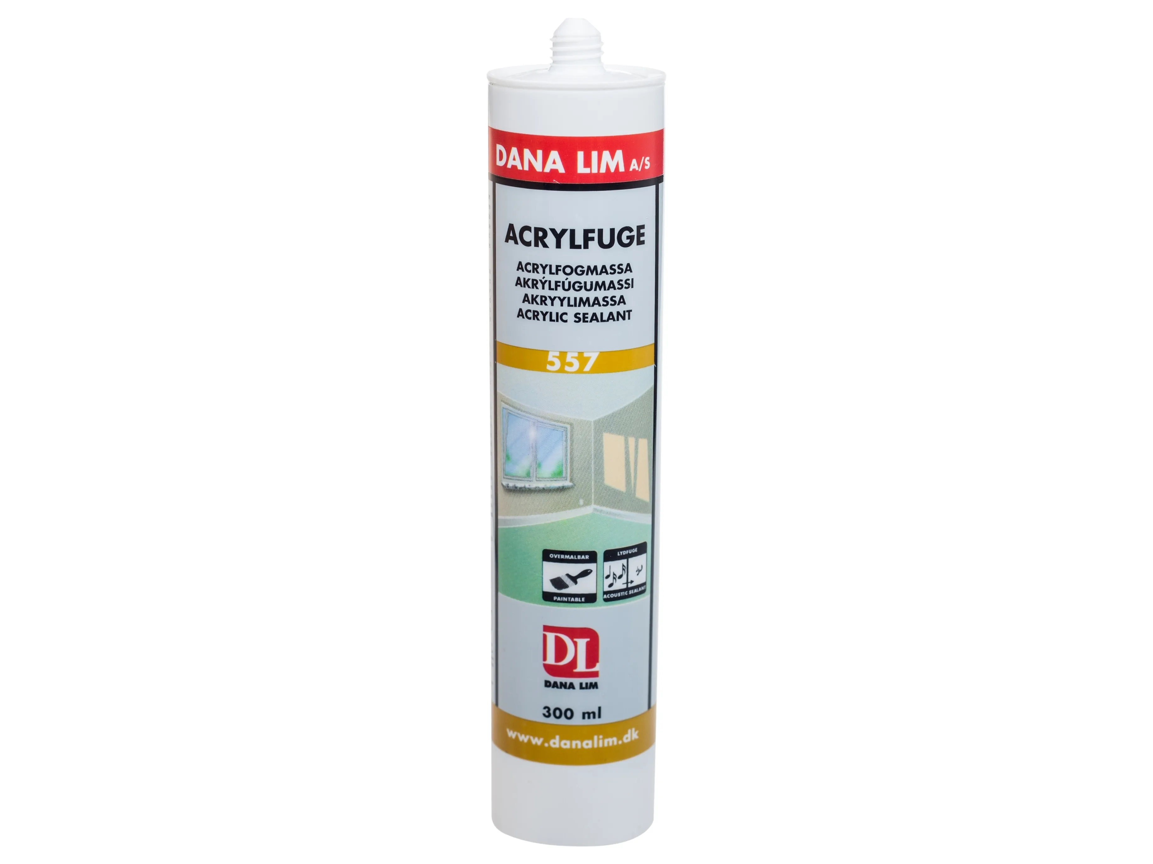 Fugemasse 502 acryl 300ml patron hvid