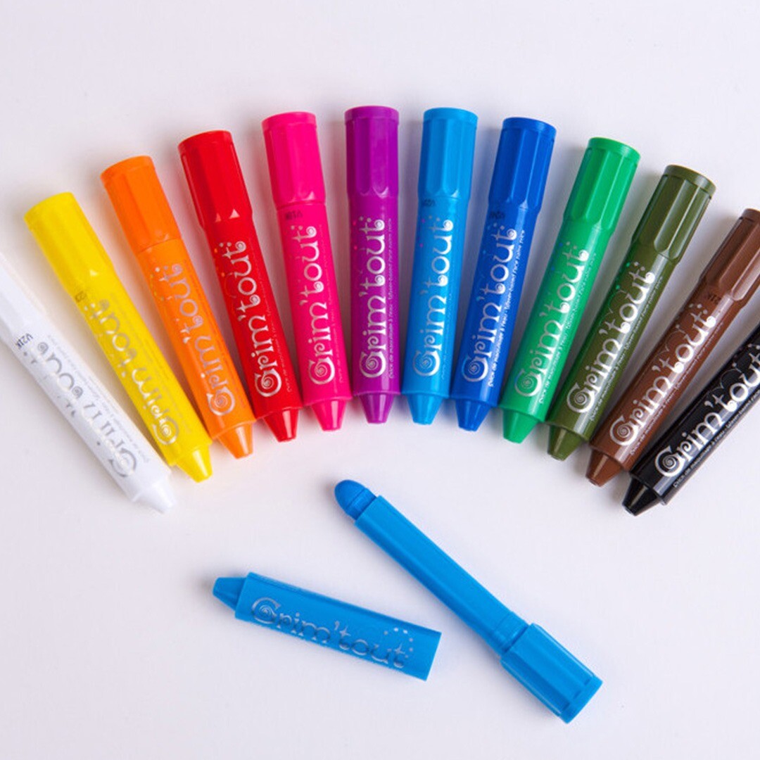 Grim'tout schminkstiften 12 kleuren - regenboog