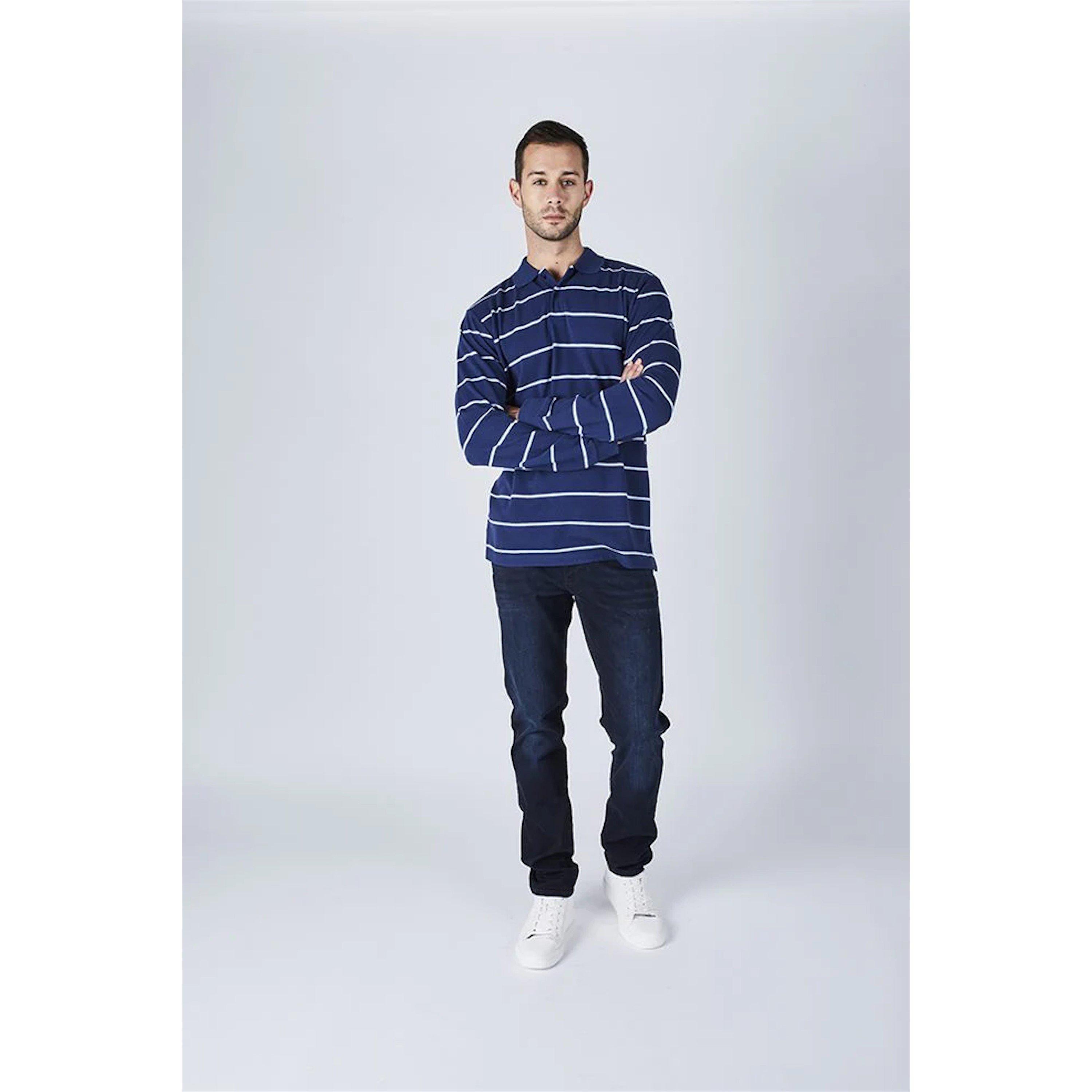 Harvey and Jones HJ Striped Polo Shirt Mens
