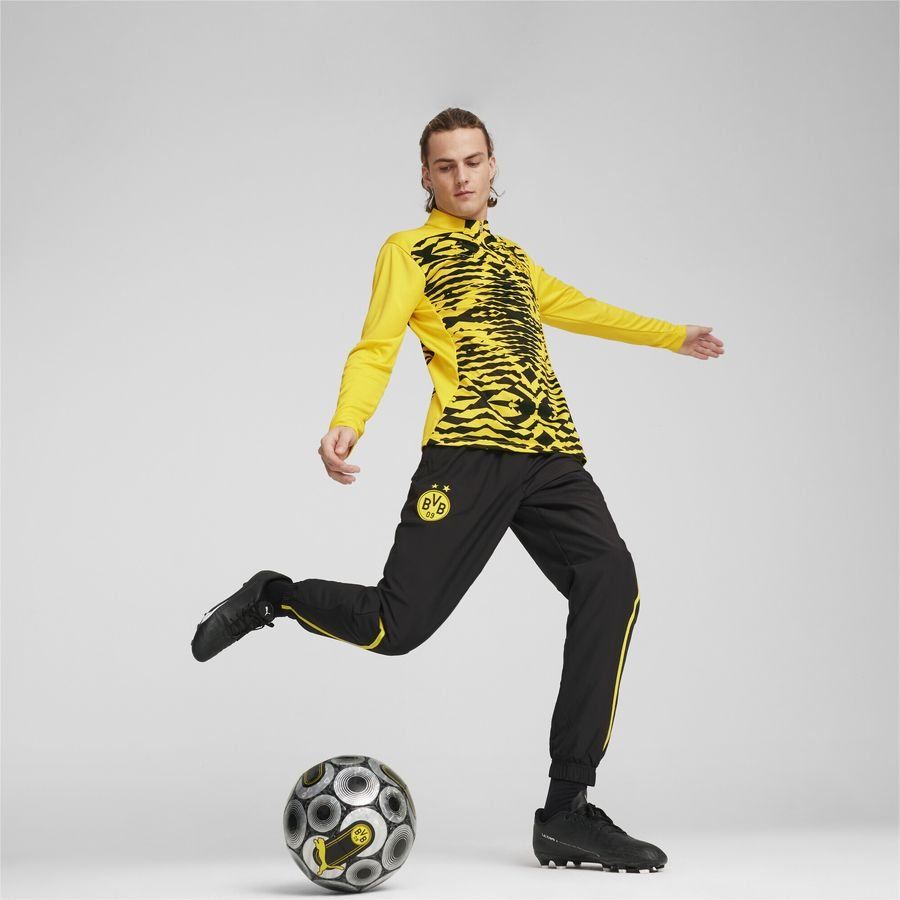 Puma Haut d'avant-match à 1/4 zip Borussia Dortmund Homme