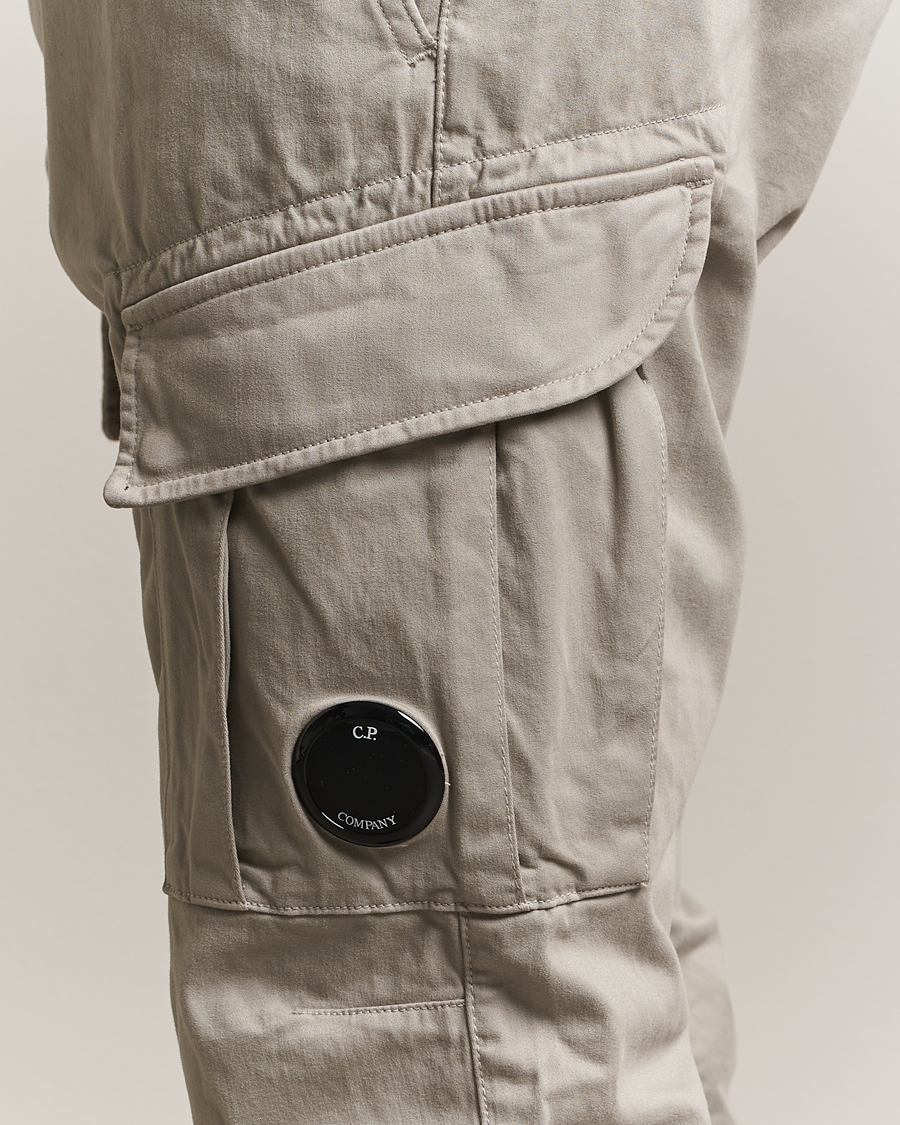 C.P. Company Stretch Satin Lens Cargo Pants Grey