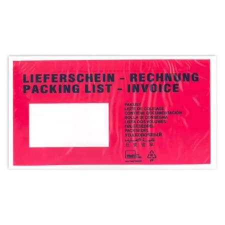 DM Folien Dokumententaschen / Lieferscheintaschen DIN lang, 1000 Stück