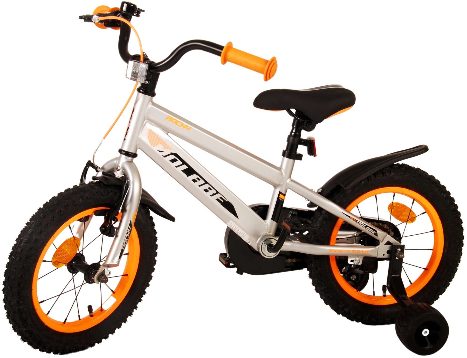 TPFSports Rocky Kinderfahrrad - Jungen - 14 Zoll - Rücktritt + Handbremse - Rot