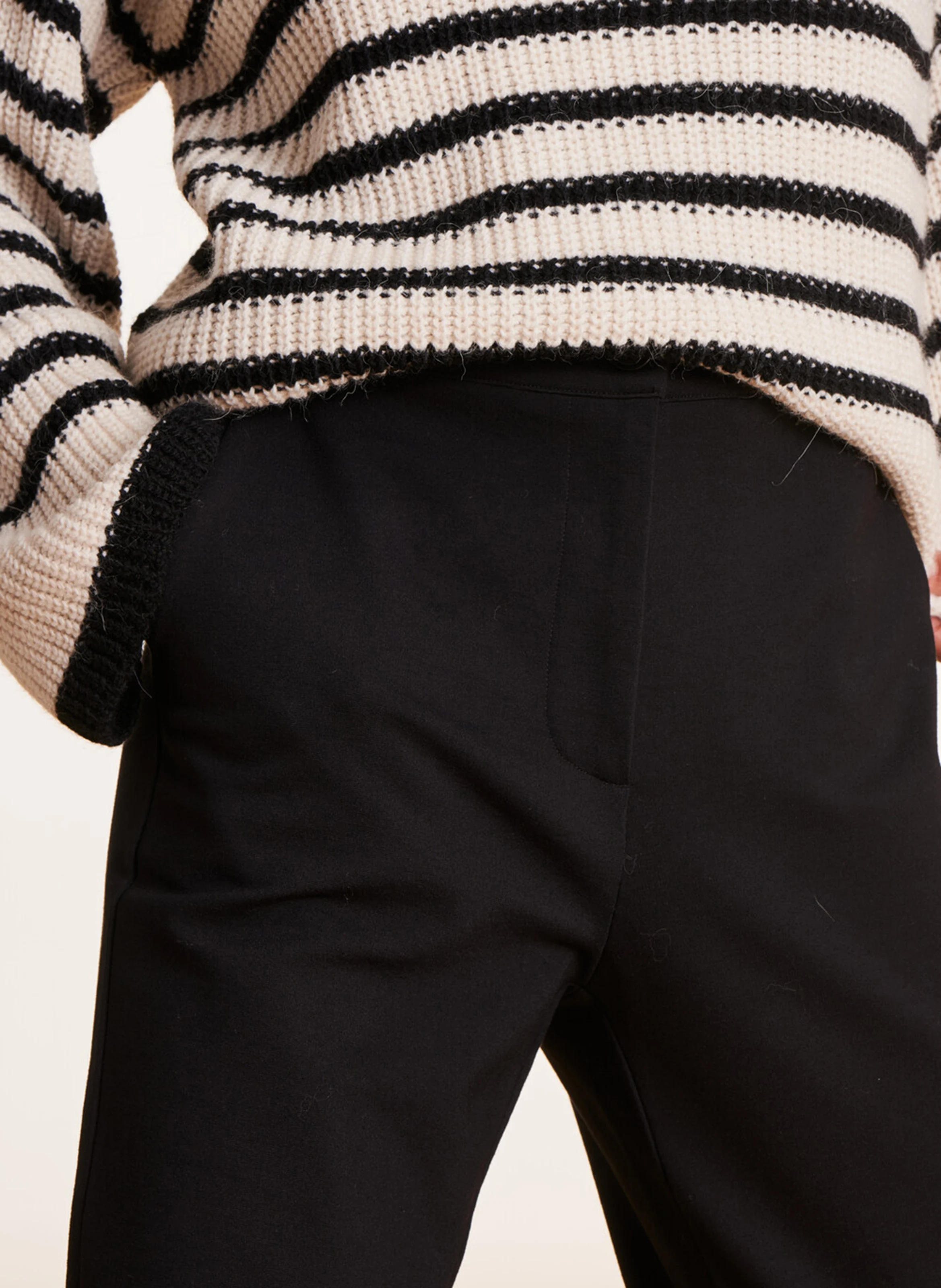 Pantalon cigarette| Noir