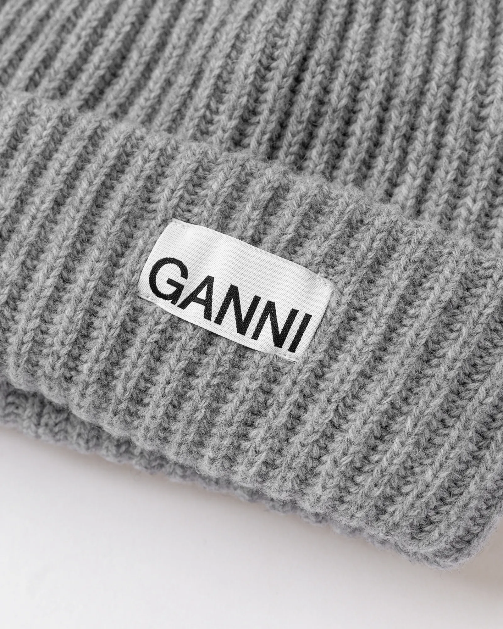 Ganni Structured Rib Beanie