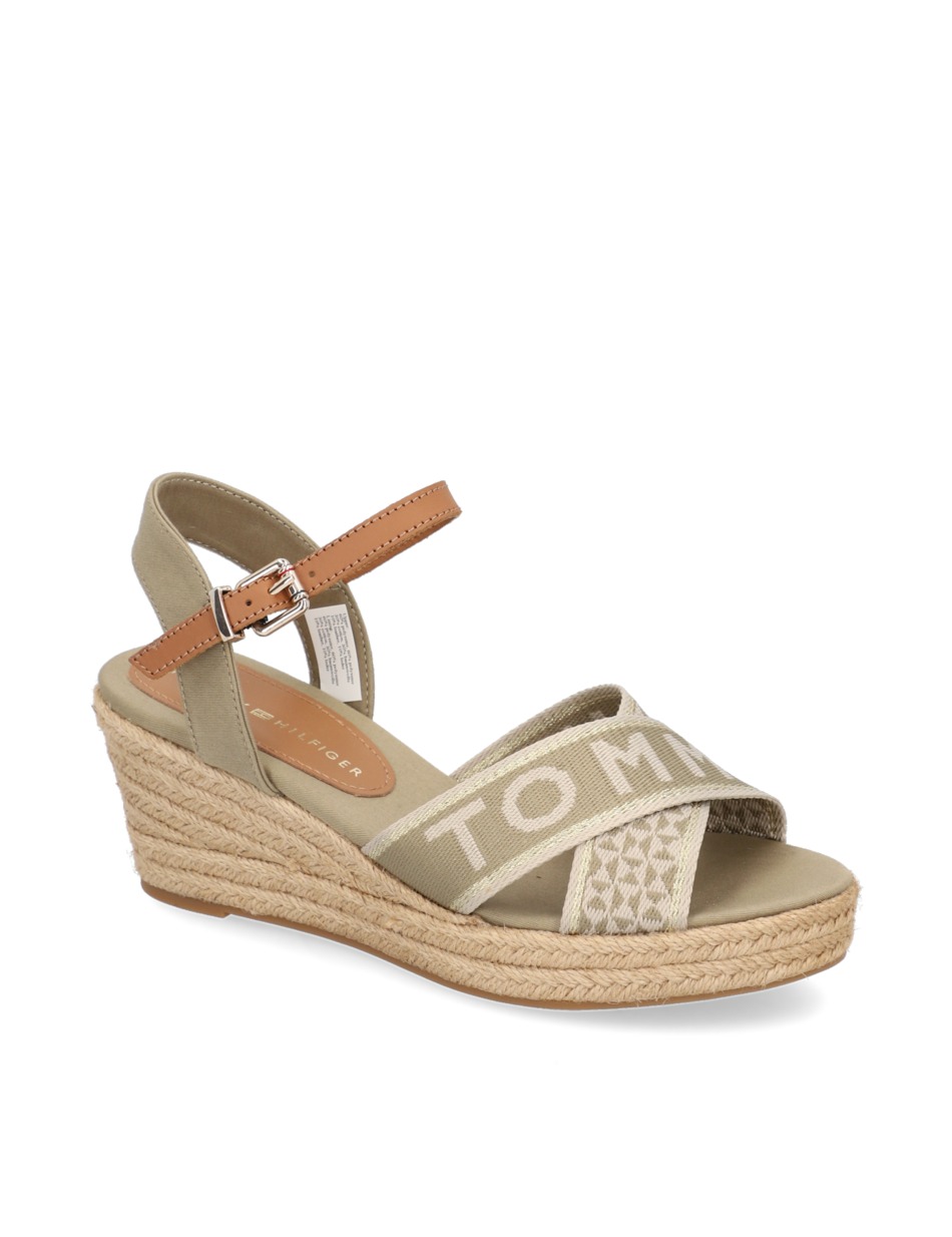 TOMMY WEBBING LOW WEDGE SANDAL
