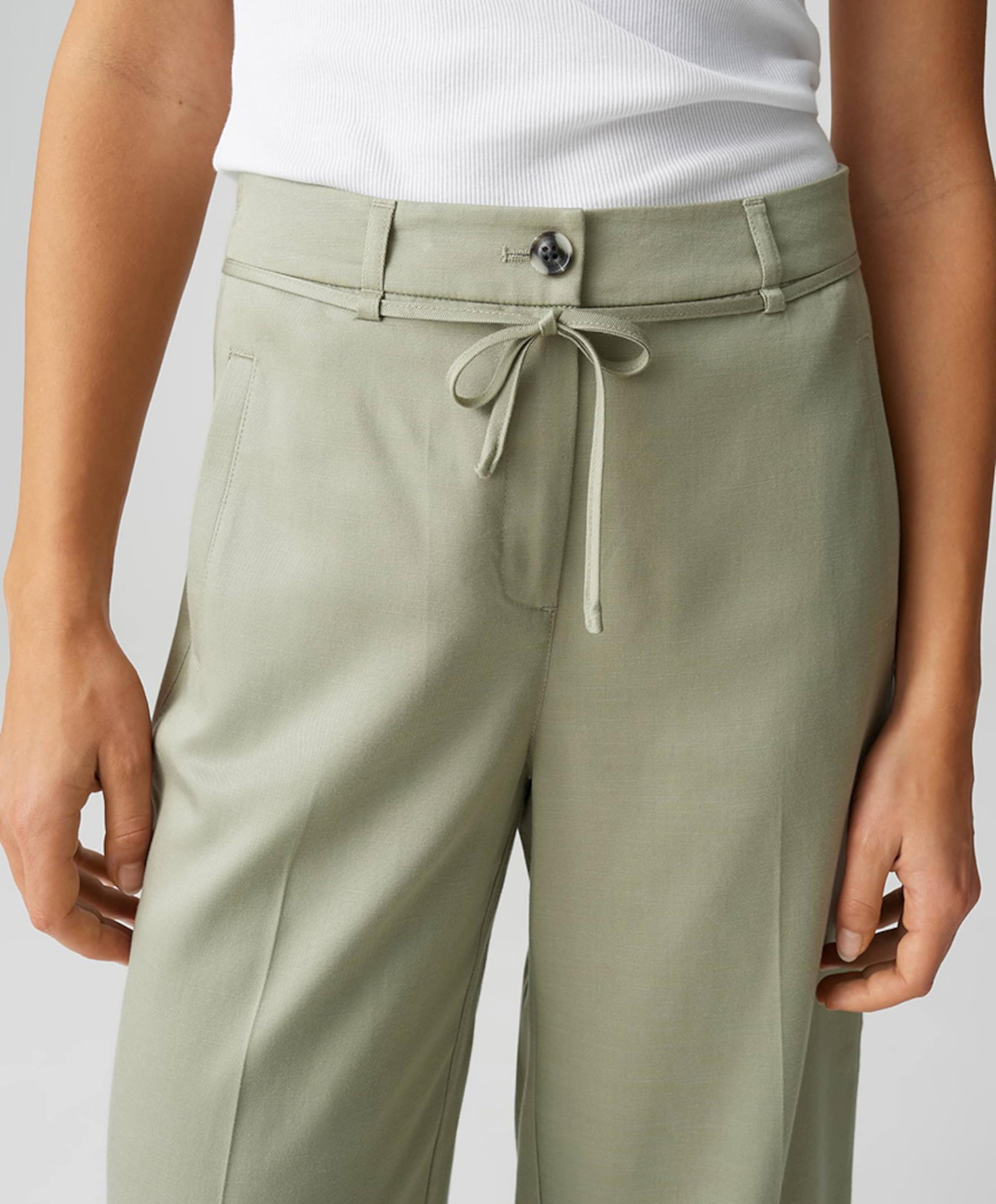 OPUS Meeri bloom dames broek groen