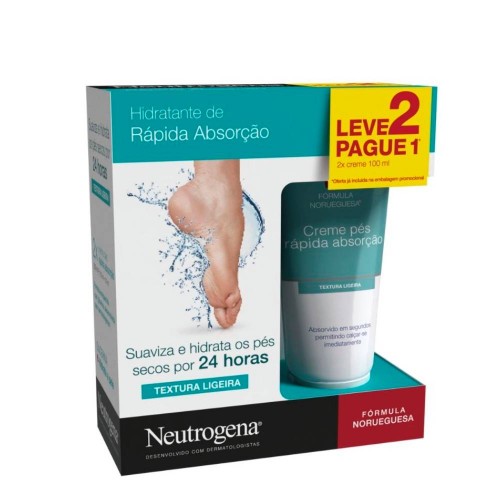 Neutrogena Fórmula Norueguesa Creme Pés Rápida Absorção 100ml   OFERTA 100ml