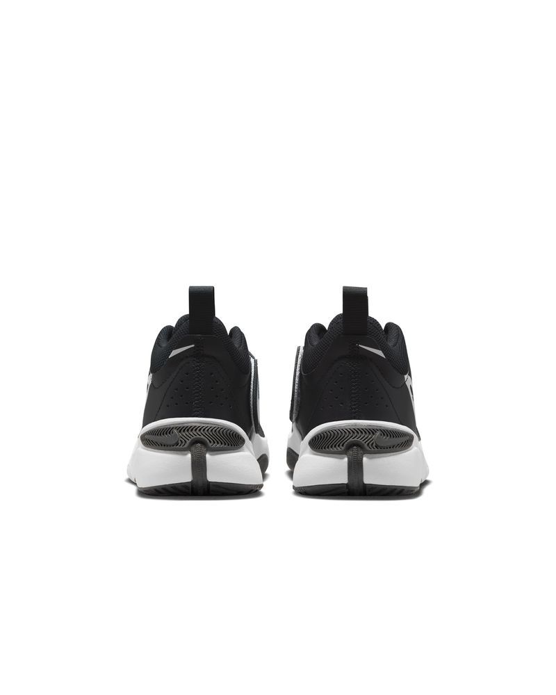 Chaussures de basket Nike Team Hustle D 11 Noir & Blanc pour enfant