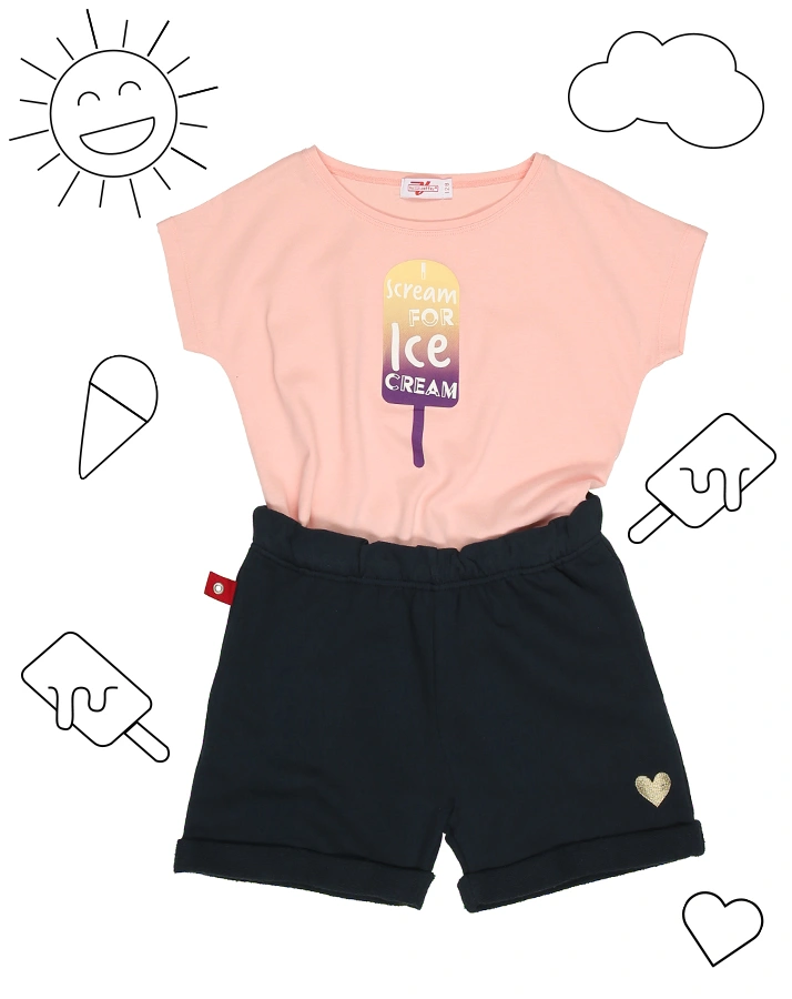 T-Shirt ICECREAM in rosa