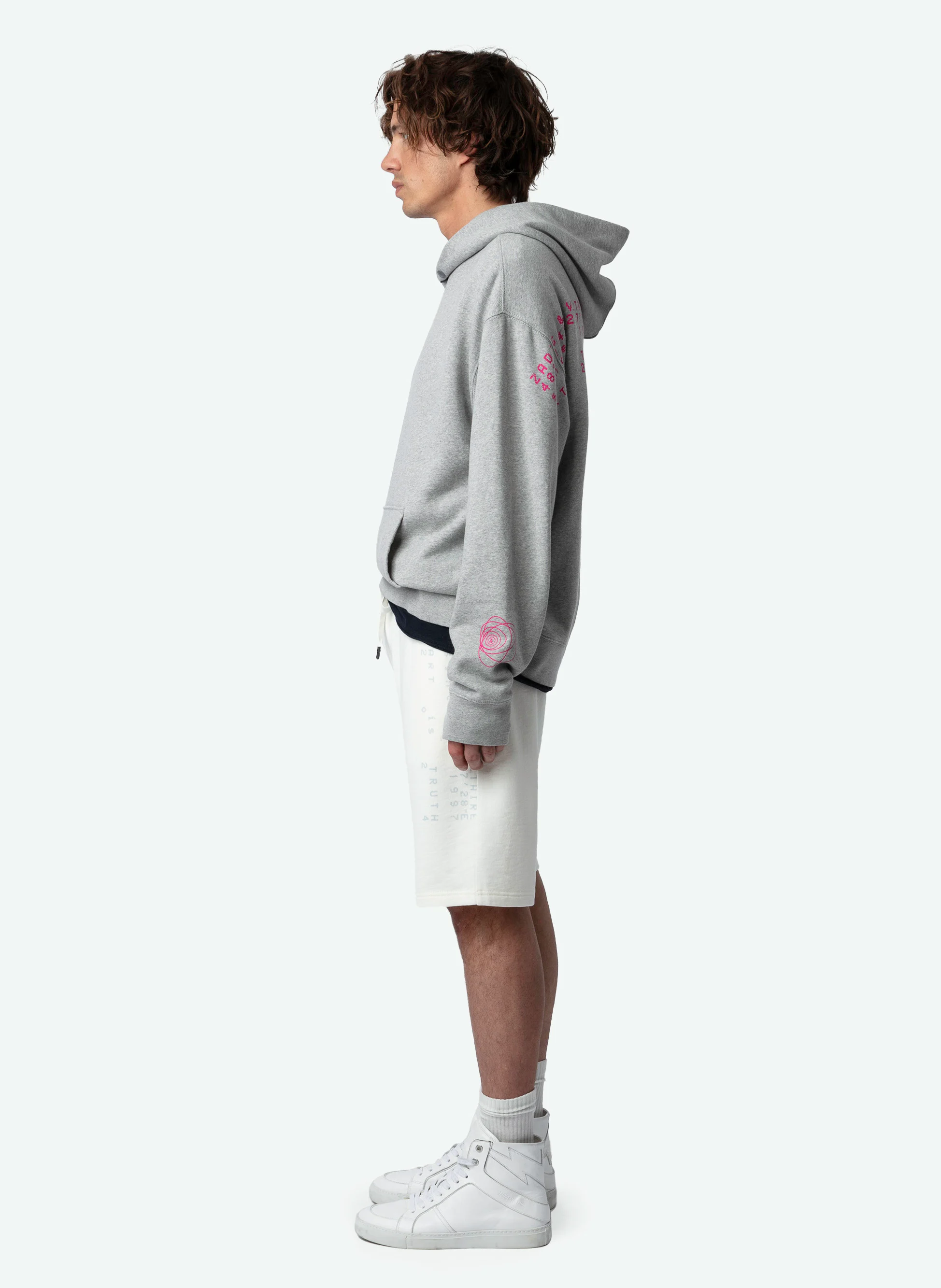 PARTY - Short droit en coton bio | Blanc