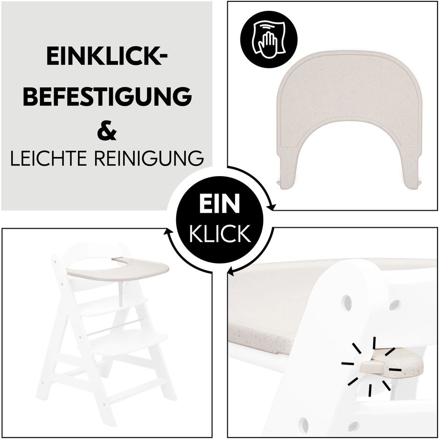 hauck Alpha Click Tray Speckle Beige