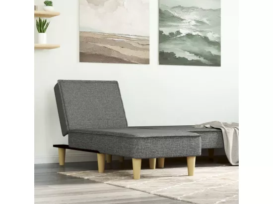 Prolenta Premium - Chaise longue gris foncé tissu