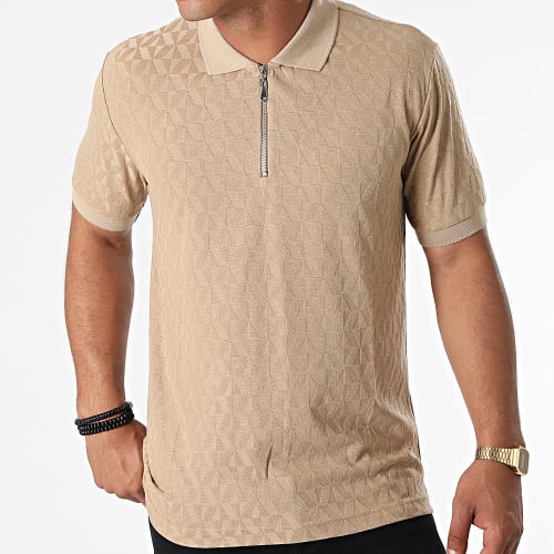 Polo Manches Courtes PL-04 Beige Foncé