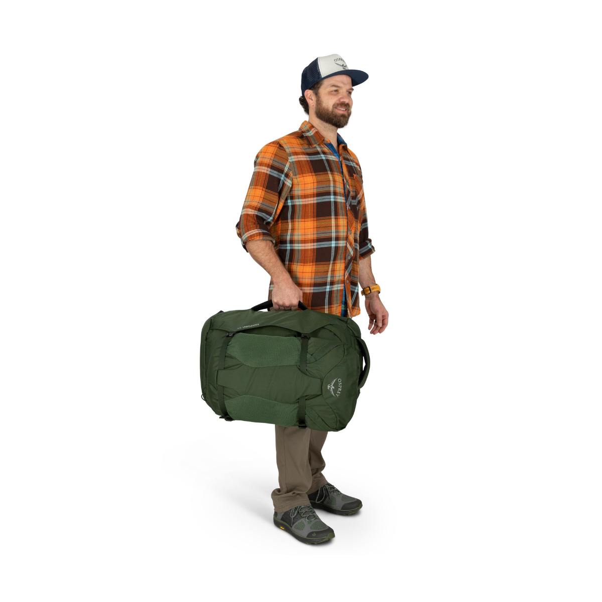 Osprey Farpoint Travel Pack 55 L rejserygsæk, herre (Gopher Green) - Spejder Sport