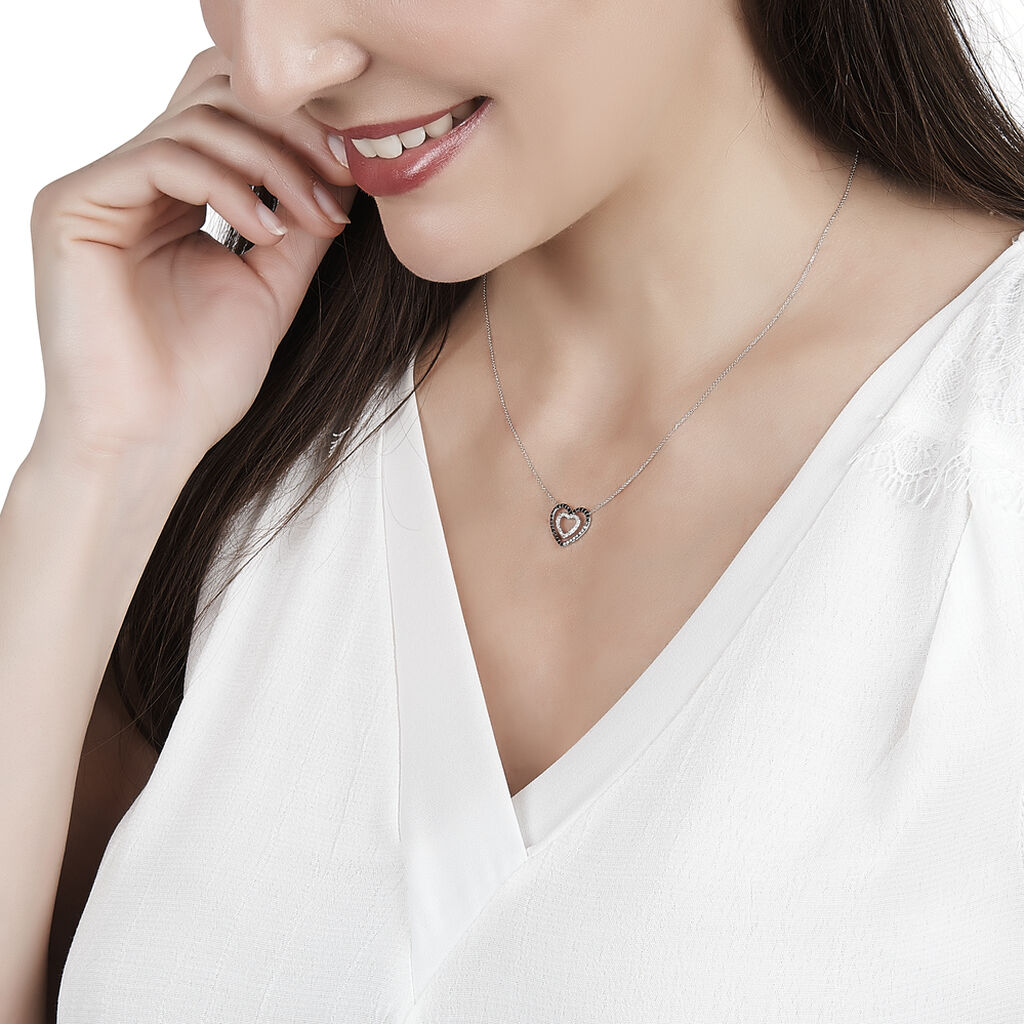 Collier Or Blanc Diamant