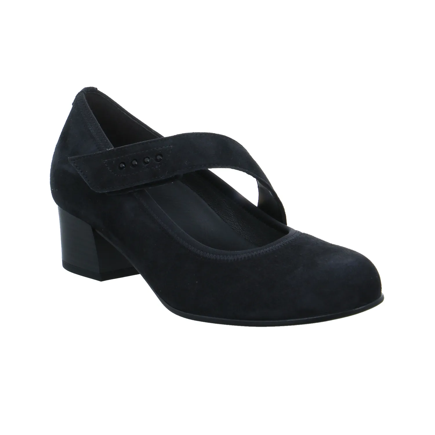 GABOR Comfort-Pumps Schwarz Leder  mit Wechselfussbett