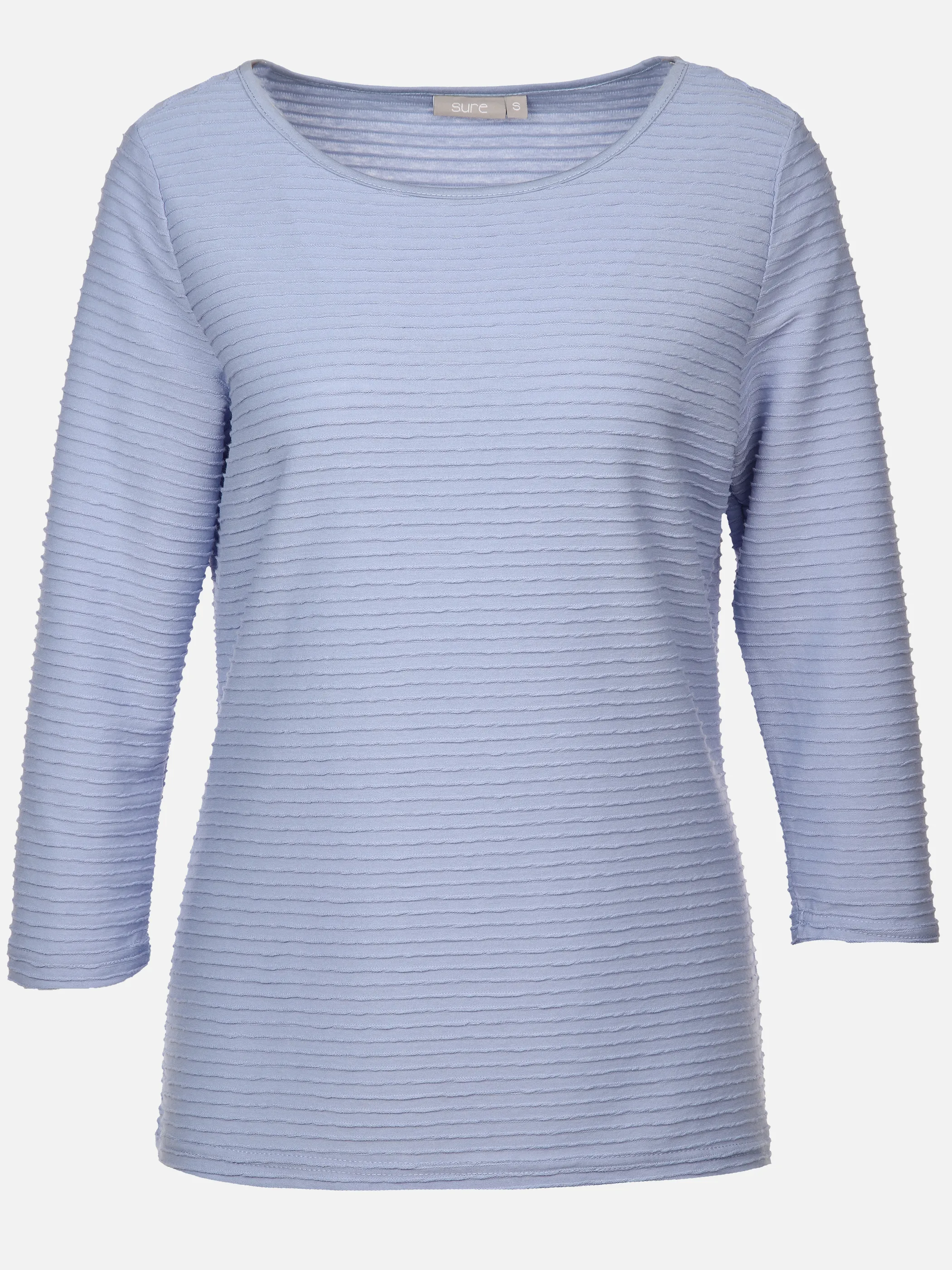 Damen Strukturshirt mit 3/4 Ärmel