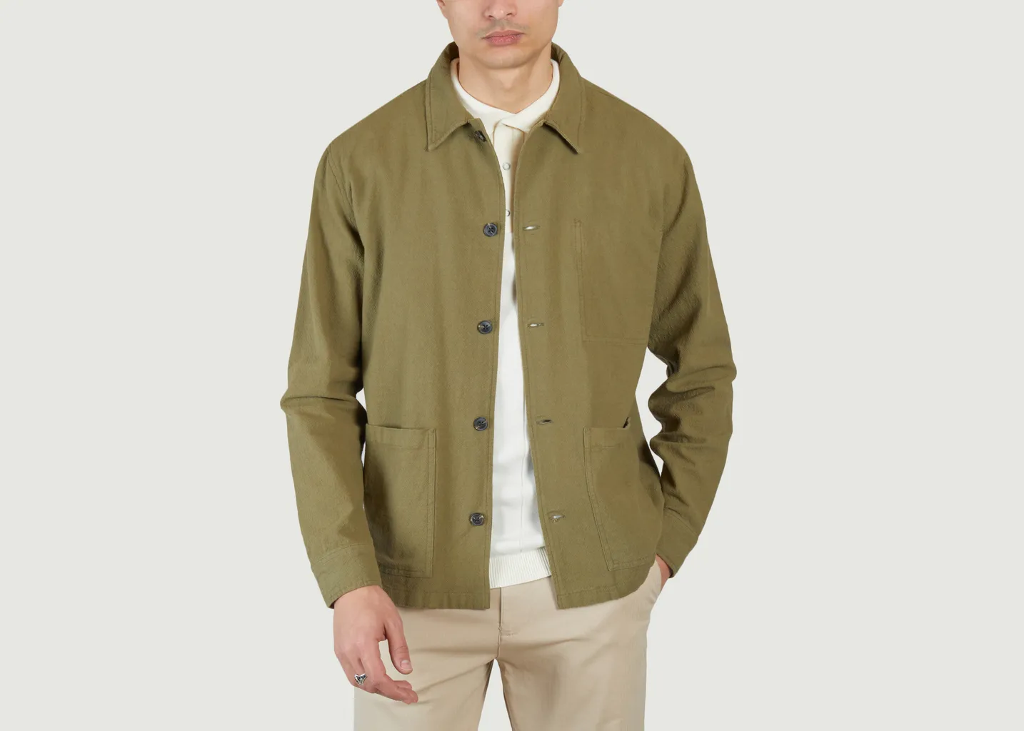 Surchemise en coton crushed KCA