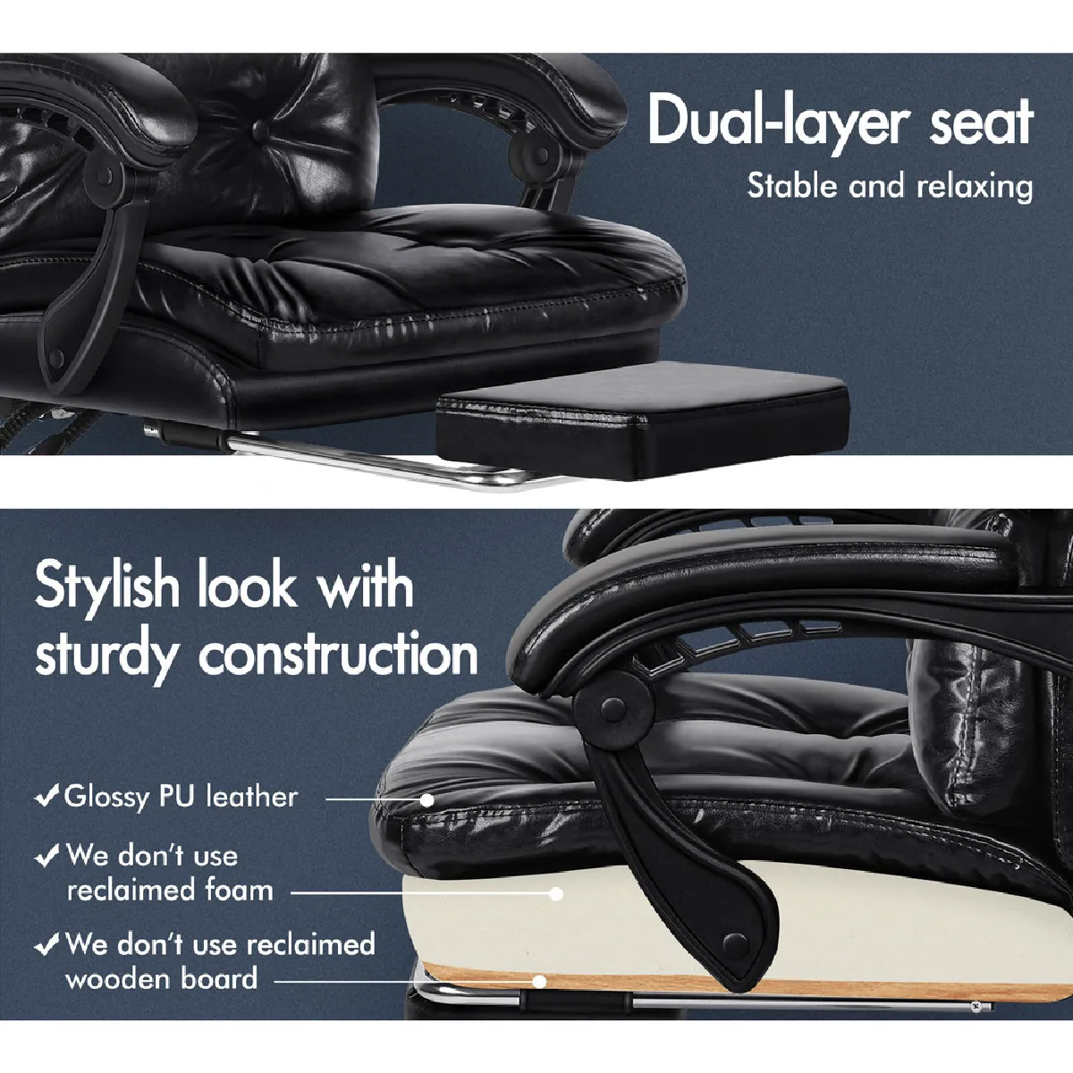 Alfordson Chaise de Bureau - Noir