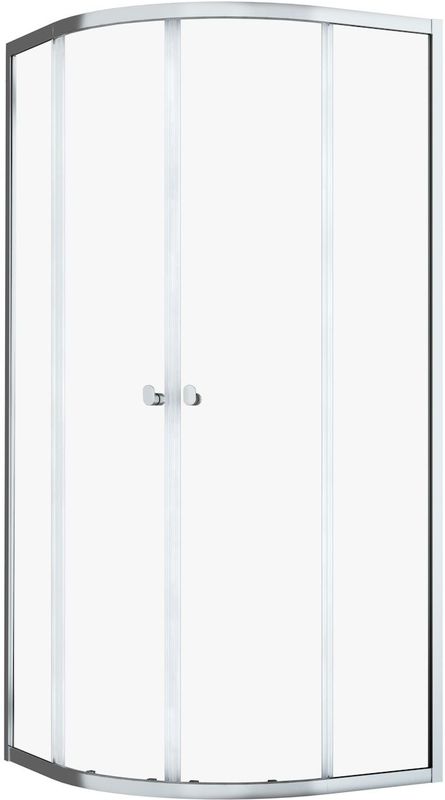 Sealskin Hooked Douchecabine Kwartrond 90x90 met Schuifdeuren Chroom