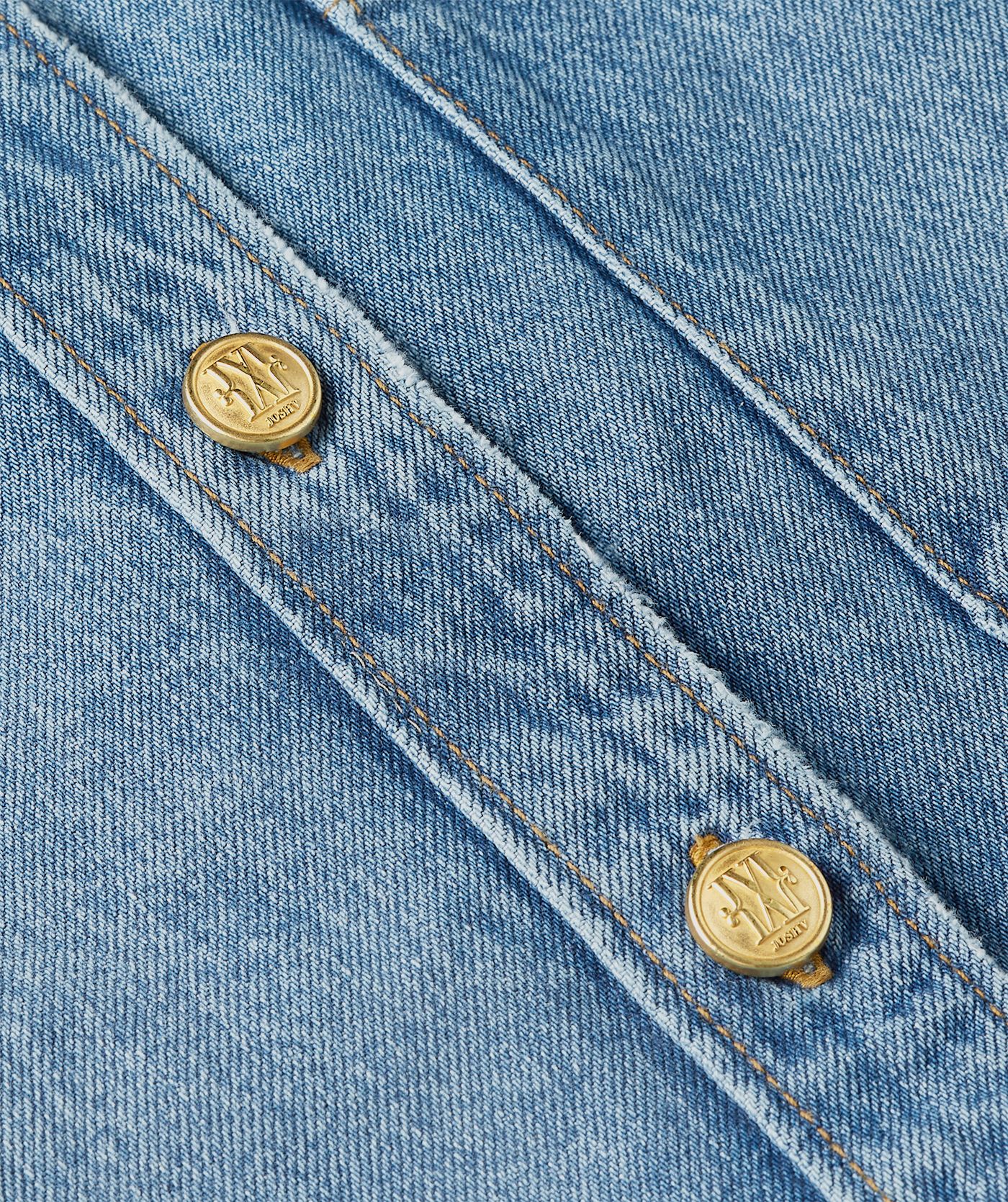 JV-DESSIE oversized denim blouse - blue denim