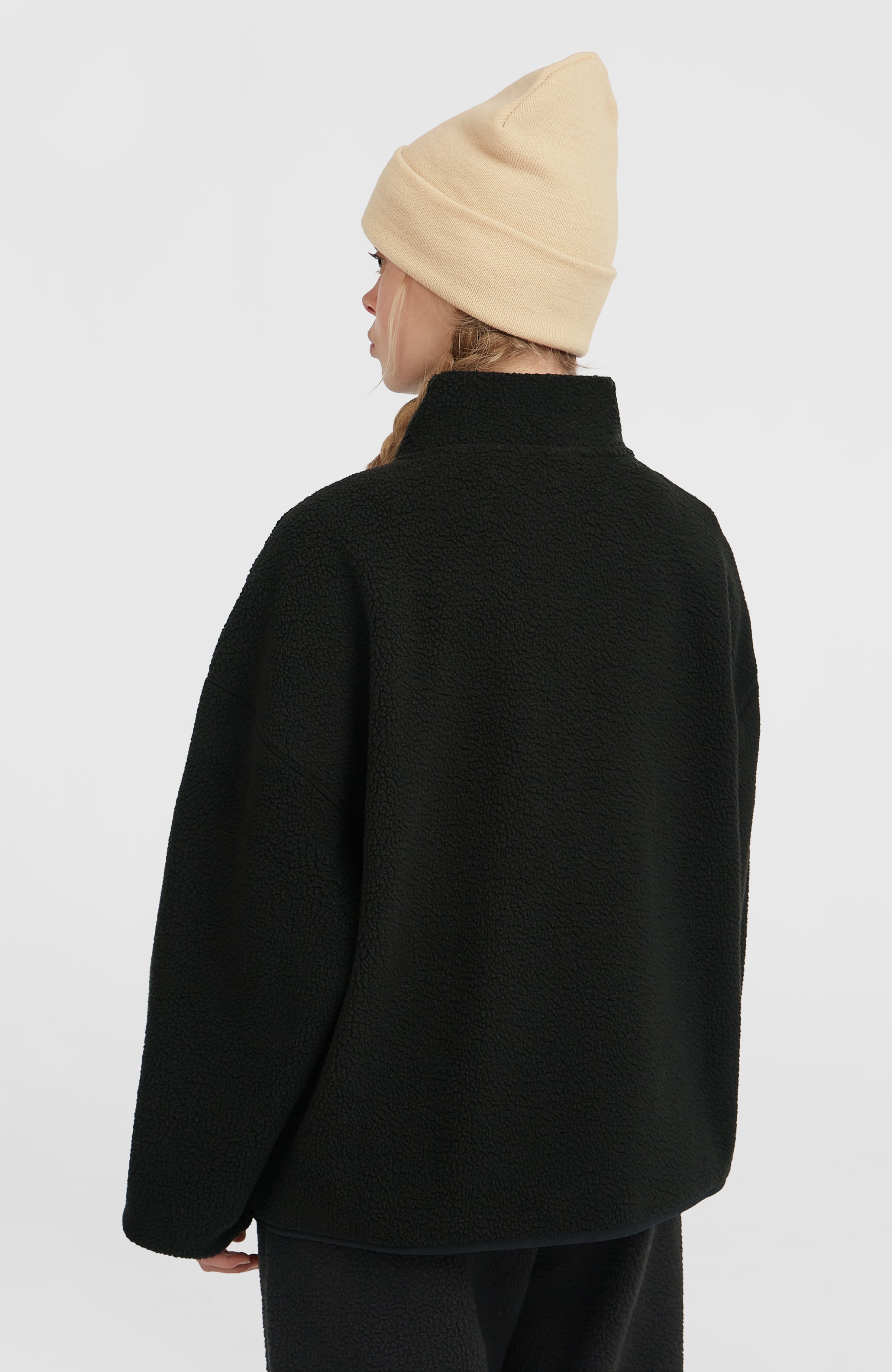 Must-Have High-Pile fleecevest met volledige rits