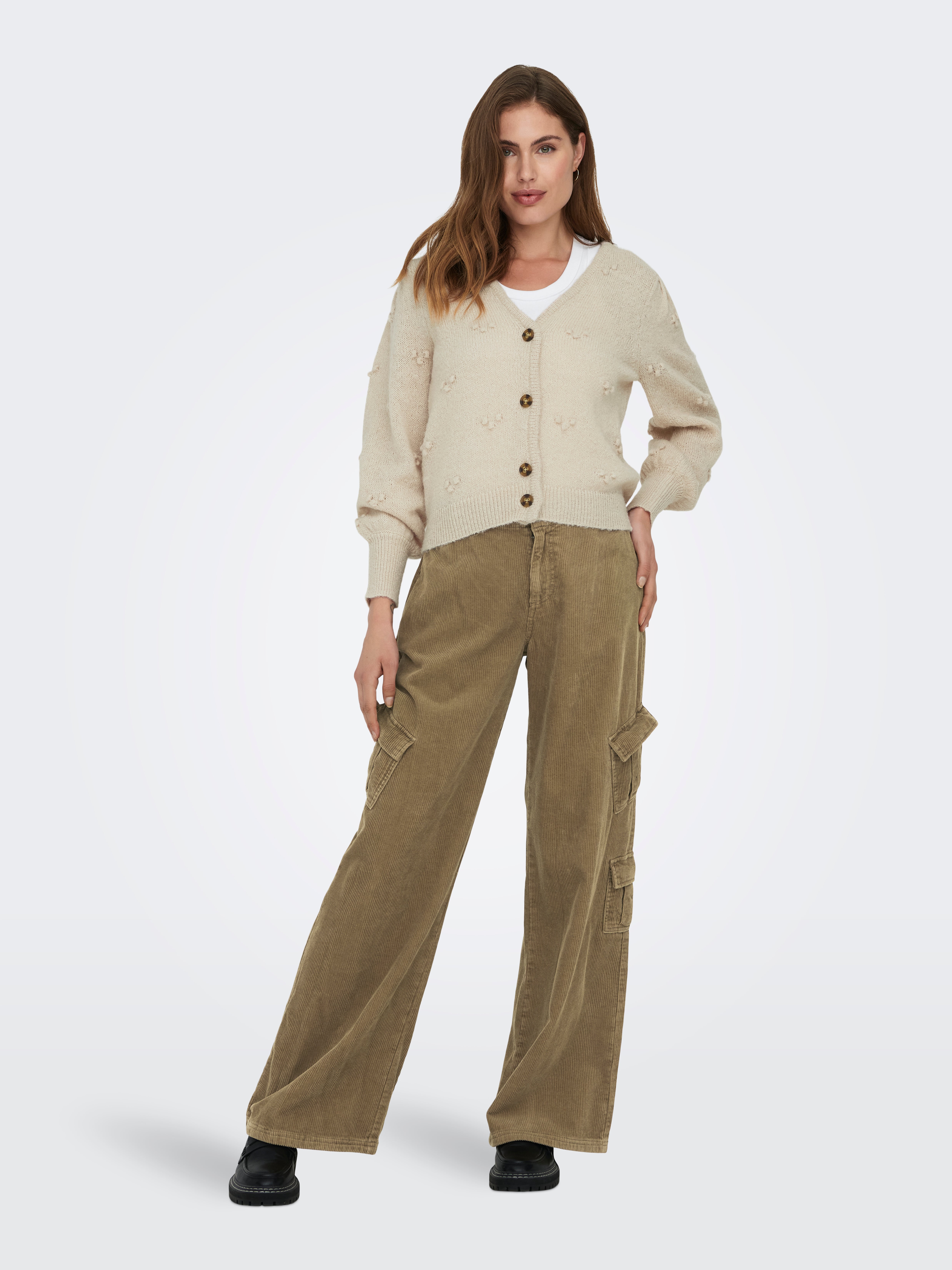 JDYSIGRID Strickjacke Cement