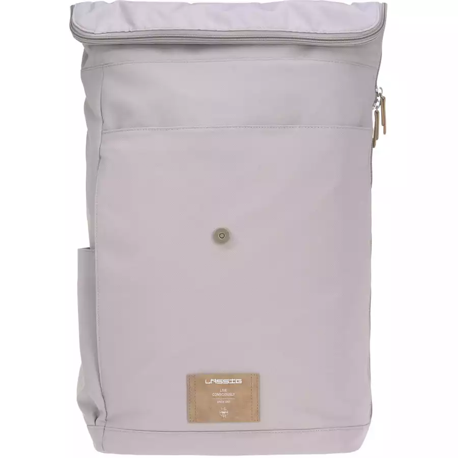 LÄSSIG Wickelrucksack Rolltop Backpack grau