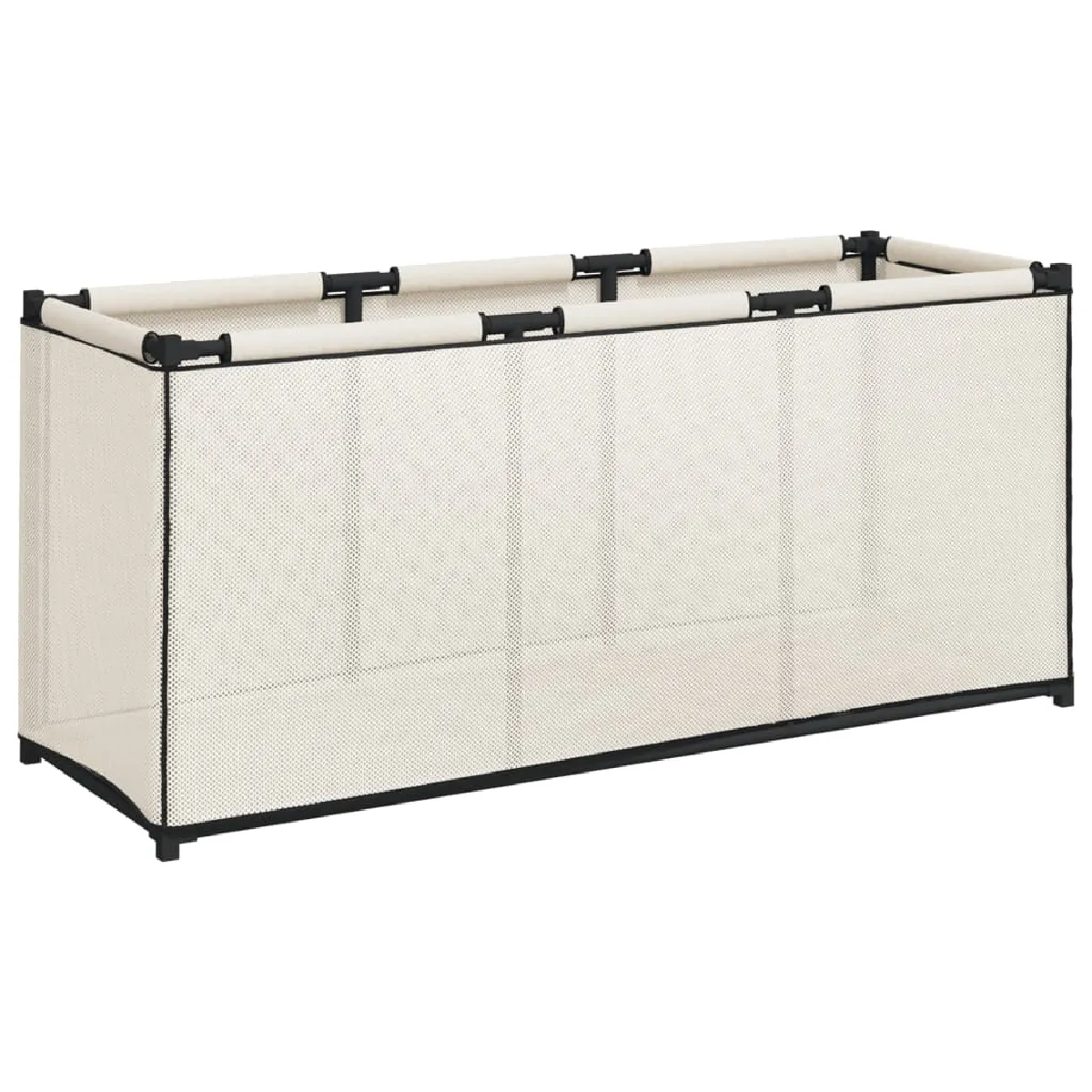 vidaXL Boîte de rangement - Crème