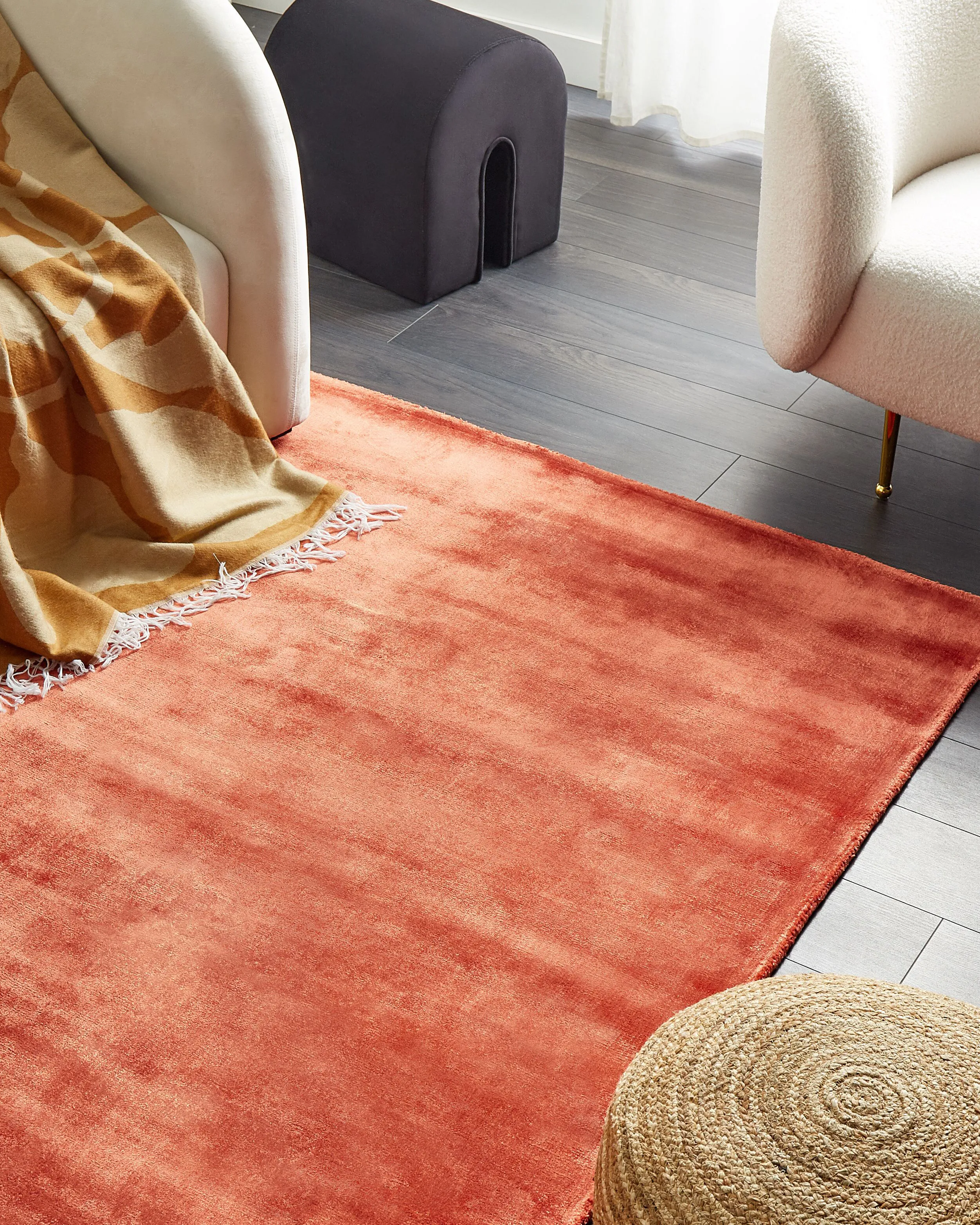 Vloerkleed GESI II Oranje 140 x 200 cm Viscose