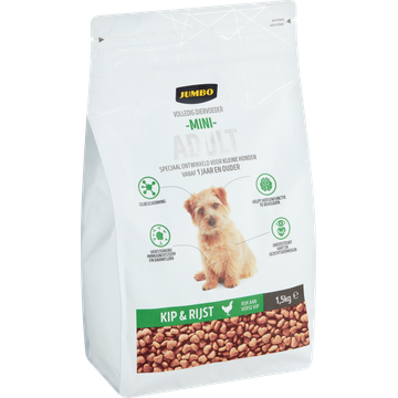 Jumbo Hondenbrokken Mini Adult Kip & Rijst 1,5 kg