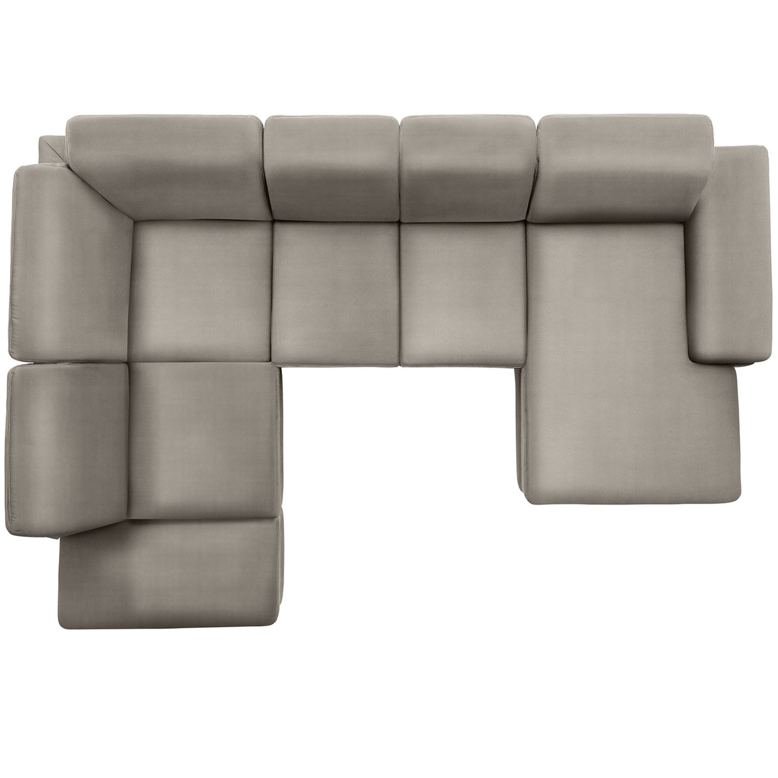 polsterpower Boxspring-Wohnlandschaft - Holiday alu - Basismodell - Recamiere rechts
