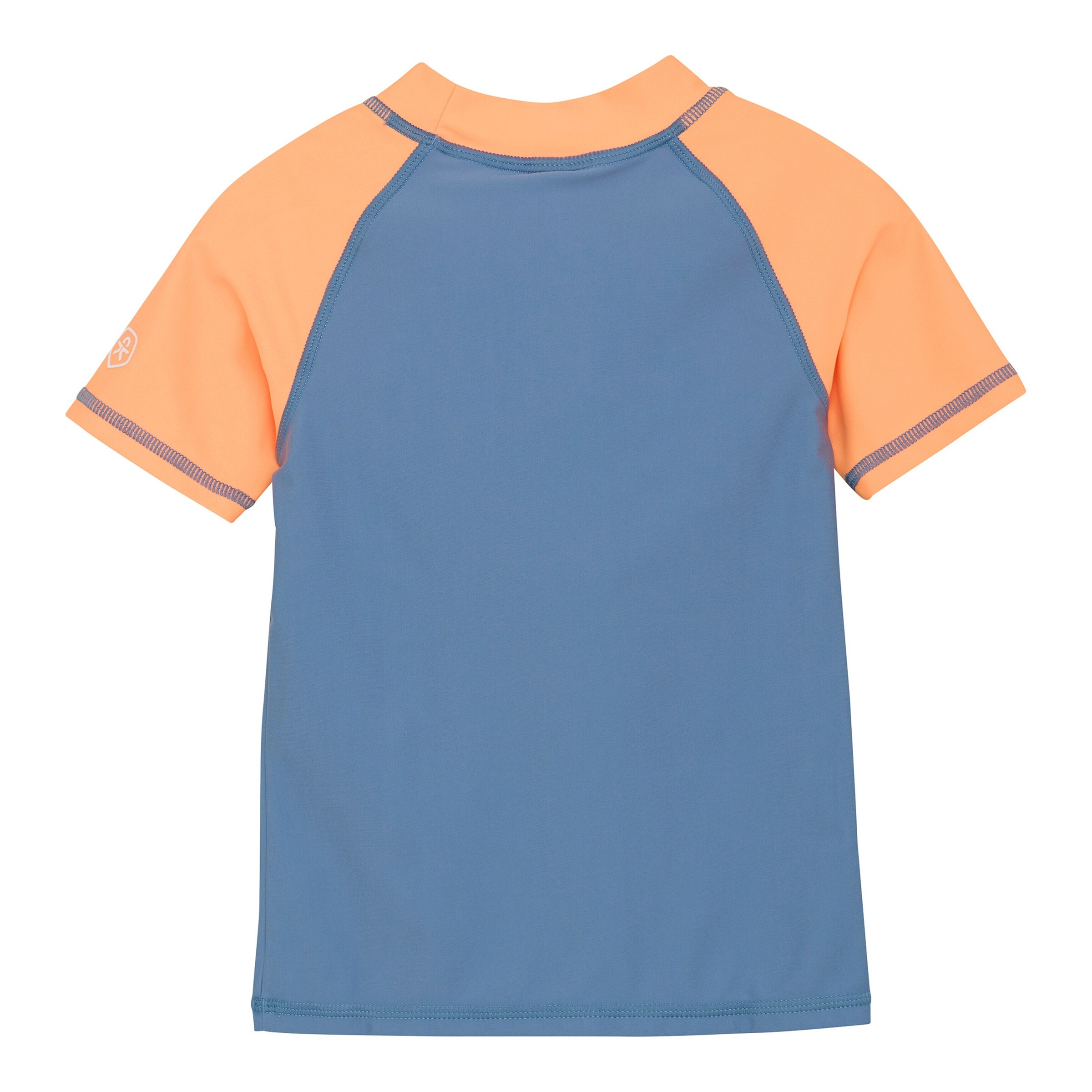 Colorkids Bade-T-Shirt mit UV-Schutz blau/orange