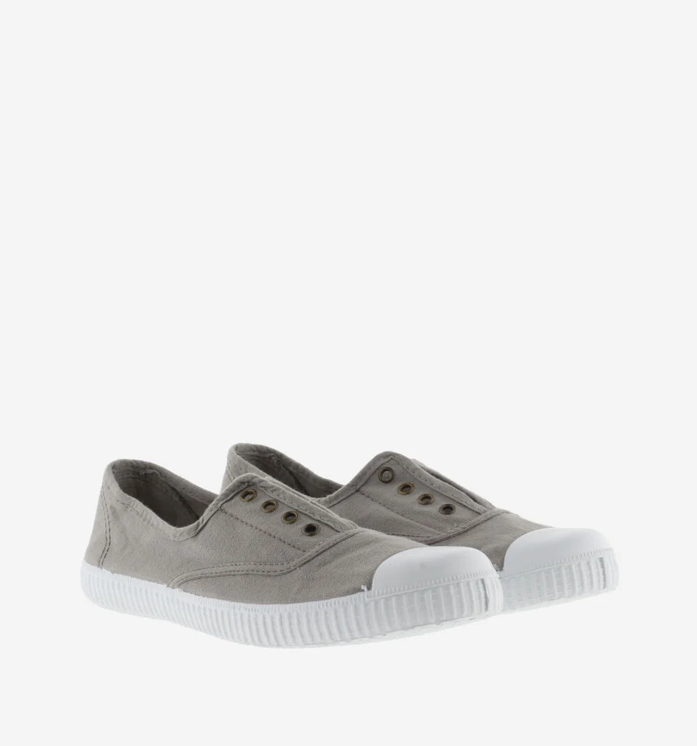 1915 INGLESA TENNIS TOILE DREC® ÉLASTIQUE Baskets en toile avec élastique pour femme GRIS
