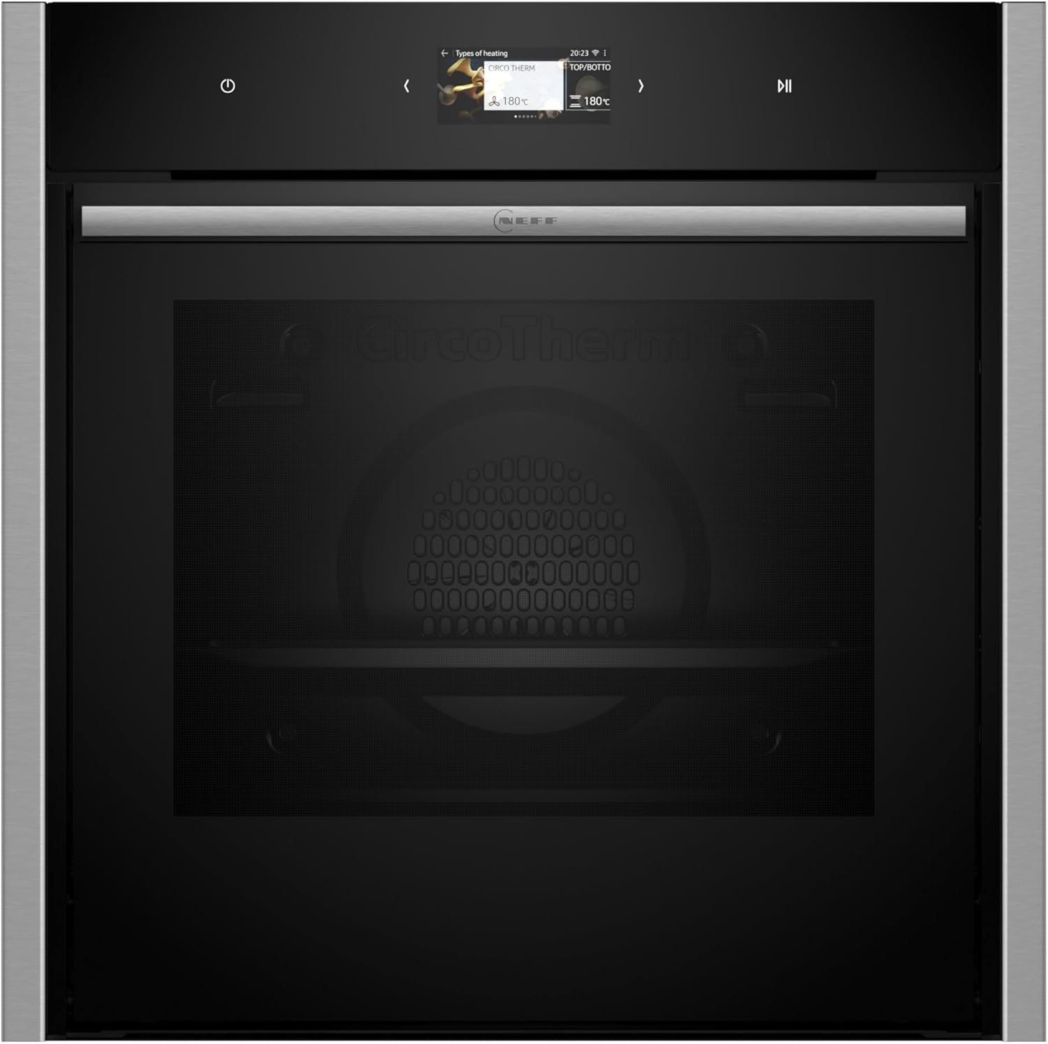 NEFF B64CS31N0, N 90, Einbau-Backofen, Integrierbarer Backofen 60 x 60cm, Slide&Hide, Full Touch TFT-Display, Automatikprogramme, Soft Open & Close, Edelstahl